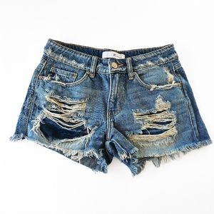 Kancan Distressed Shorts Size 0